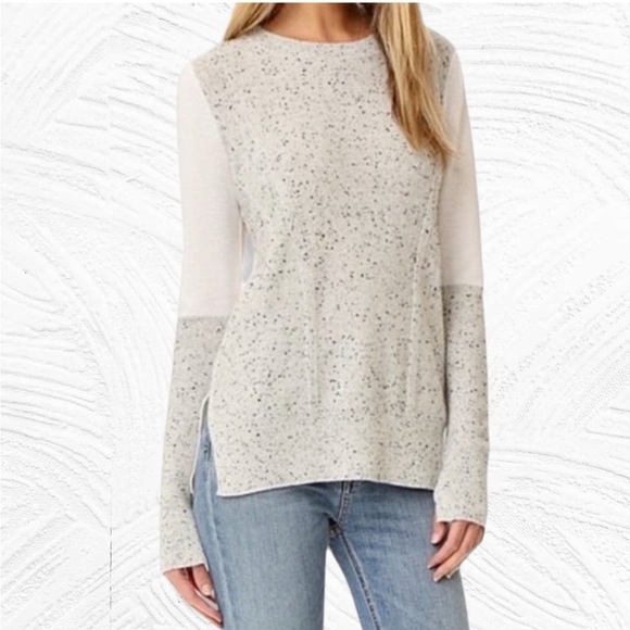 Rag & Bone Cashmere Tamara Melange Pullover Sweater extra small crew knit grey - Picture 5 of 14